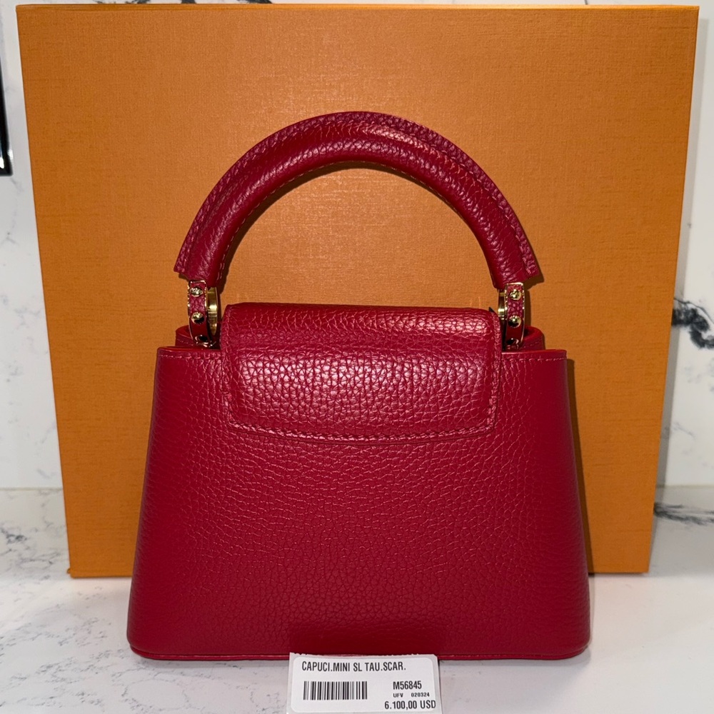 Louis Vuitton Mini Capucines Scarlet Red - Picture 9 of 16
